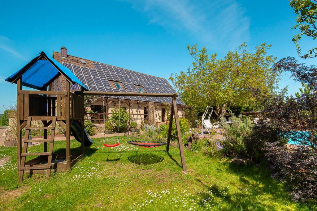 Ferienwohnung Am Walnussbaum Parchtitz Exterior photo
